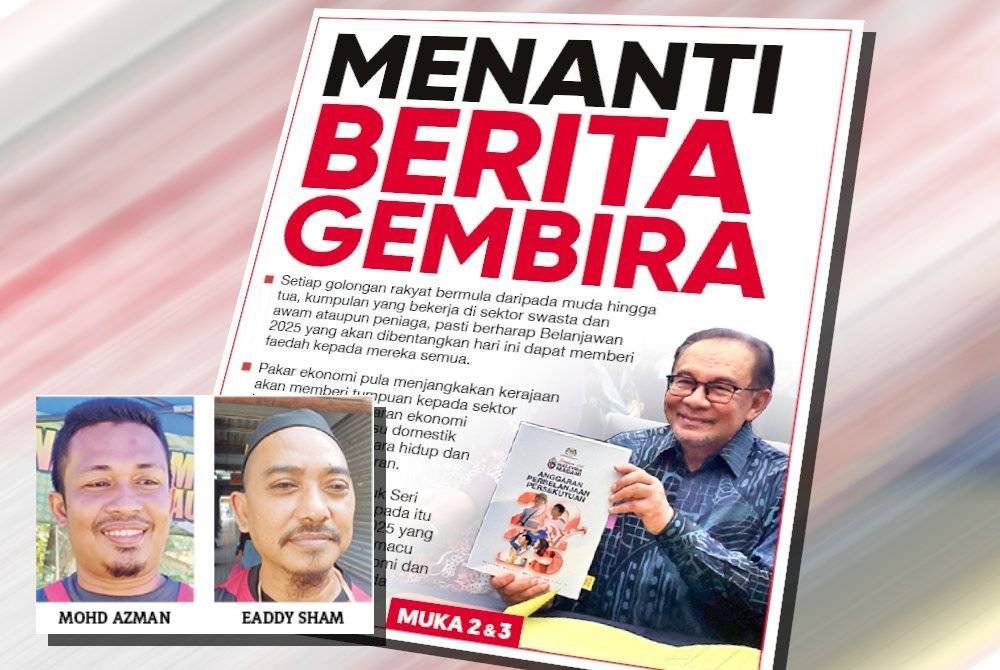 Laporan muka depan Sinar Harian pada Jumaat. (Gambar kecil: Mohd Azman, Eaddy Sham)