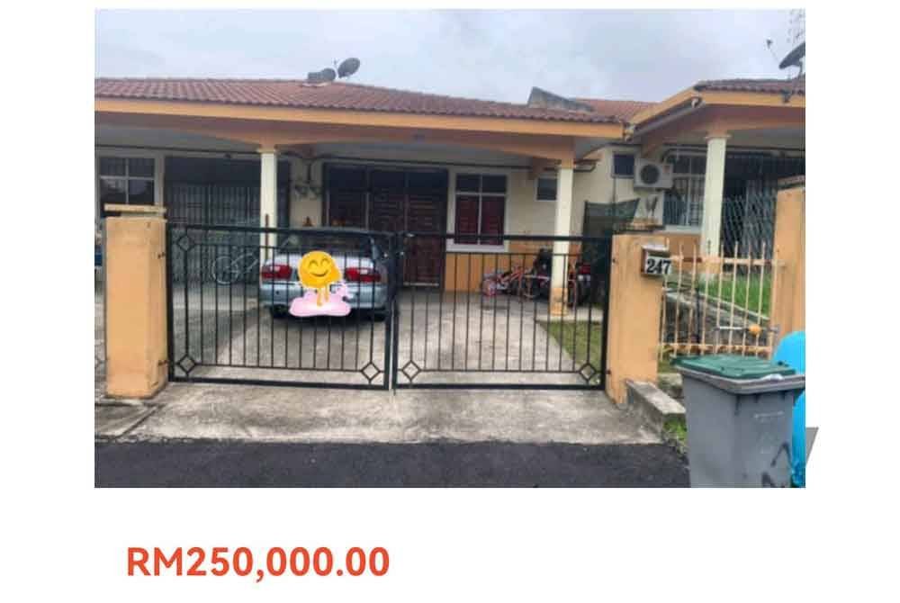 Rumah teres RM250,000 dijual di Shoppe