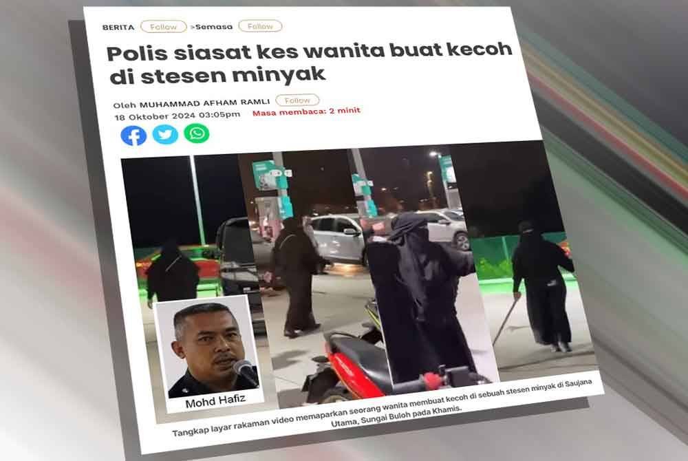 Laporan Sinar Harian pada Jumaat.