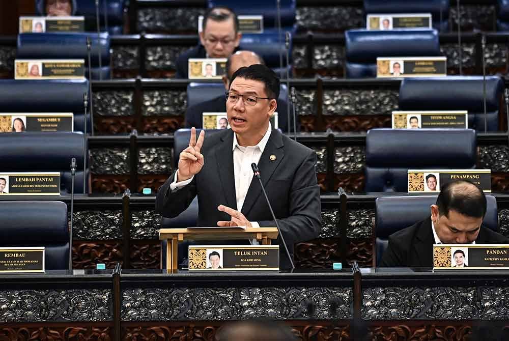 Kor Ming ketika sesi pertanyaan bagi jawab lisan di Dewan Rakyat pada Isnin.