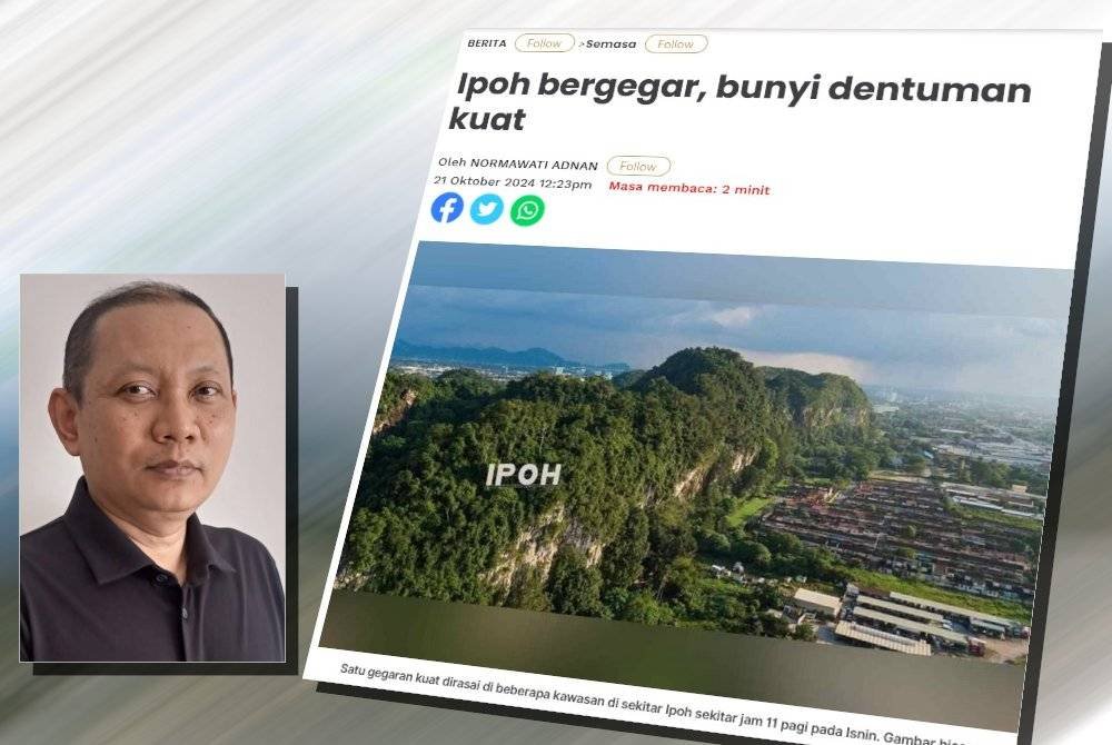 Laporan Sinar Harian pada Isnin. Gambar kecil: Azizi