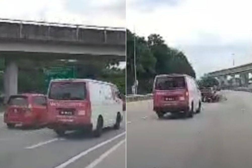 Rakaman video tular memaparkan kemalangan seorang penunggang motosikal di Lebuhraya Sungai Besi menghala The Mines Sri Kembangan pada 11 Oktober lalu.