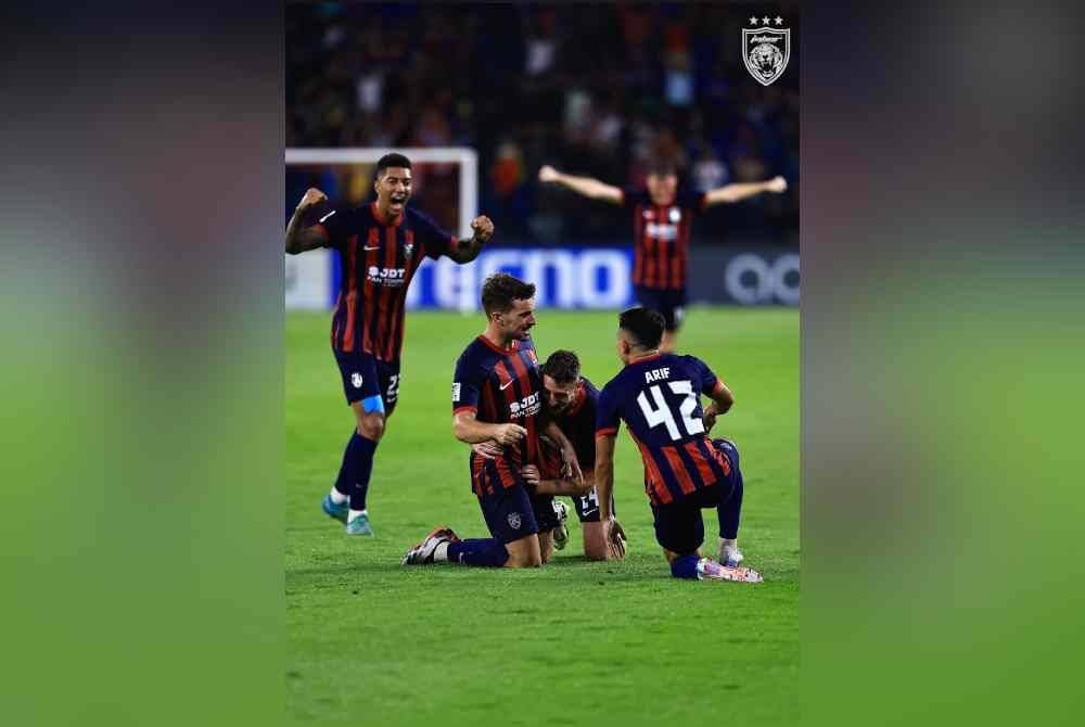 JDT akan berdepan Gwangju FC dalam aksi ACLE pada Selasa. Foto JDT