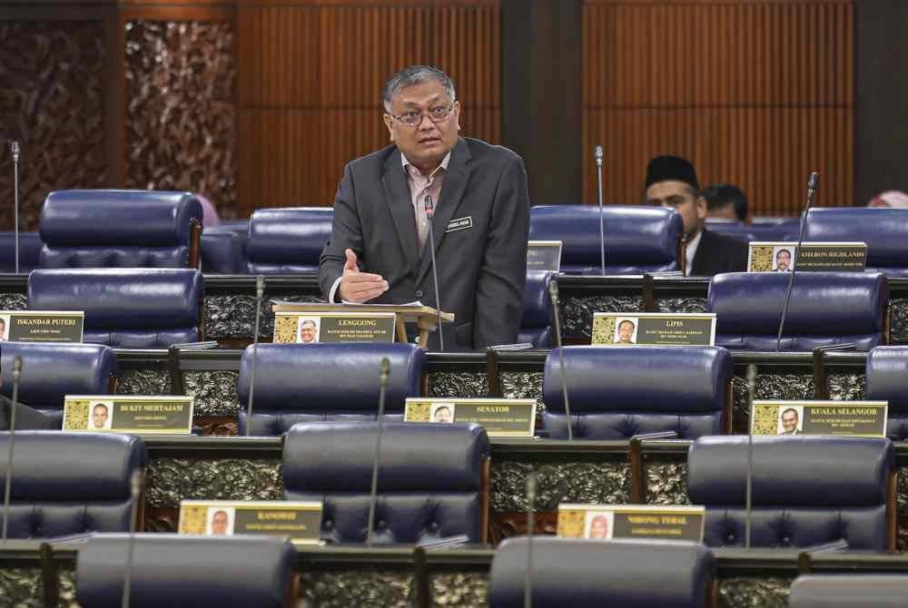 Shamsul Anuar pada Persidangan Dewan Rakyat sempena Mesyuarat Ketiga Penggal Ketiga Parlimen ke-15 di Bangunan Parlimen pada Selasa. Foto Bernama