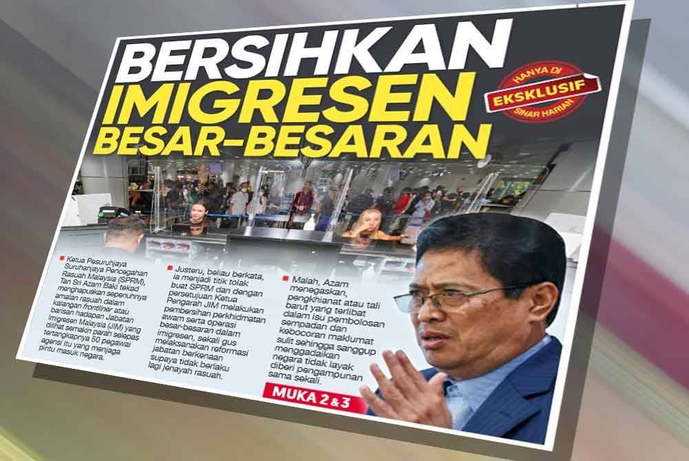 Laporan Sinar Harian pada Selasa.