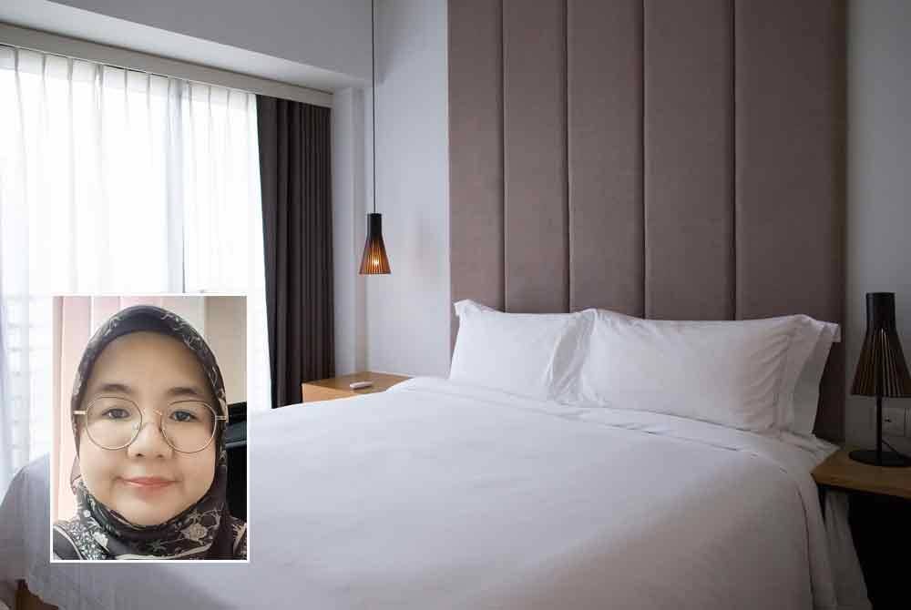 Kakitangan hotel juga memerlukan masa untuk mengemas bilik sebelum membenarkan pelanggan seterusnya mendaftar masuk. Gambar kecil: Nur Asyikin