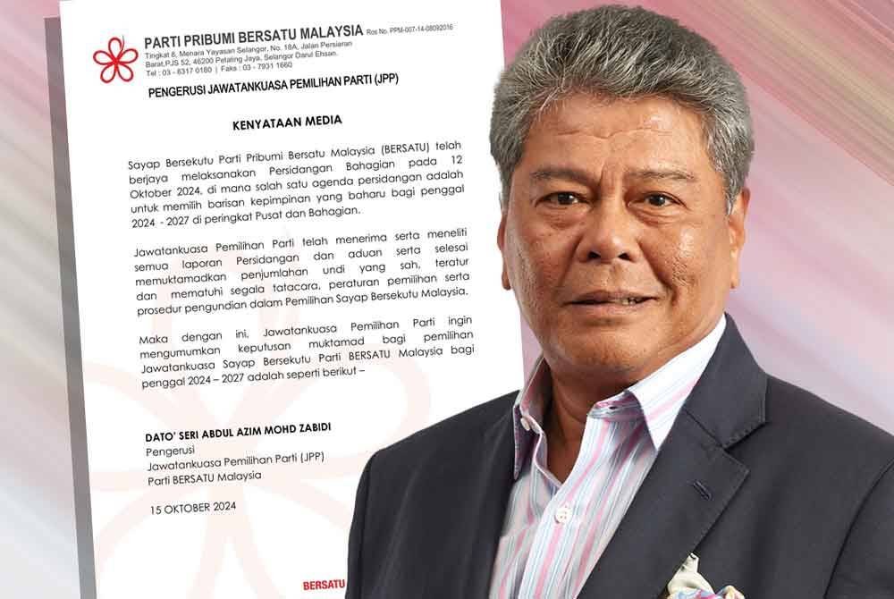 Abdul Azim nafi pemilihan sayap Bersekutu Bersatu tidak sah.