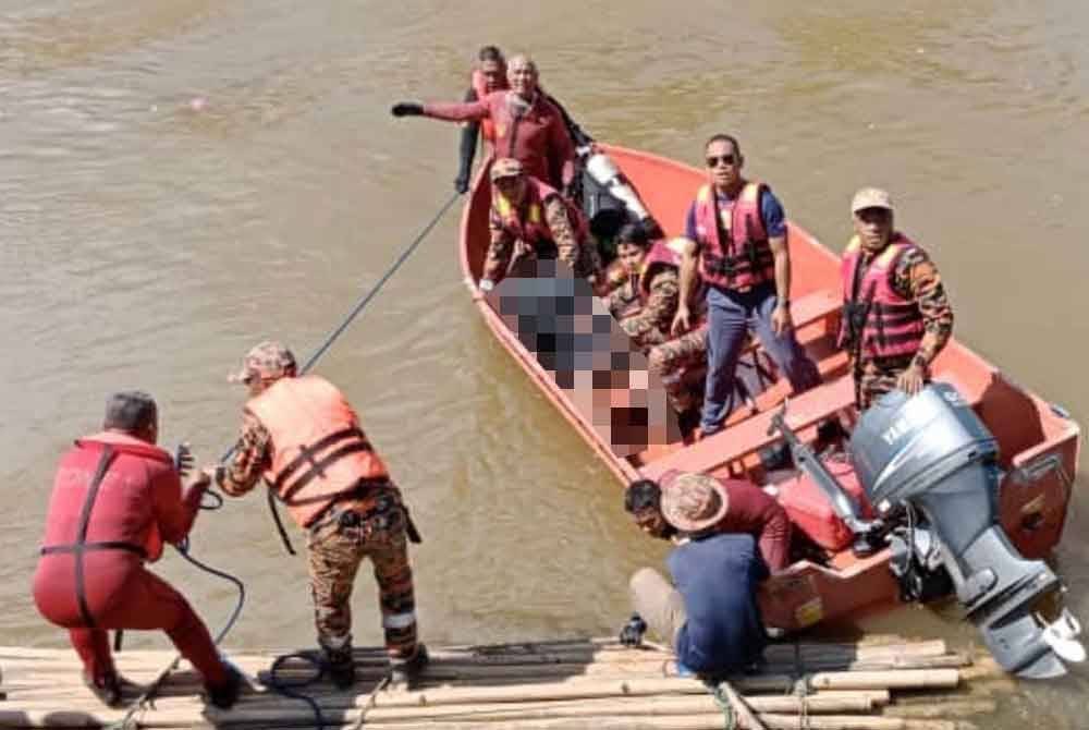 Mayat ditemukan oleh pihak bomba. Foto Ihsan Bomba