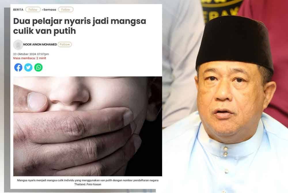 Laporan Sinar Harian. Gambar kanan: Azizi