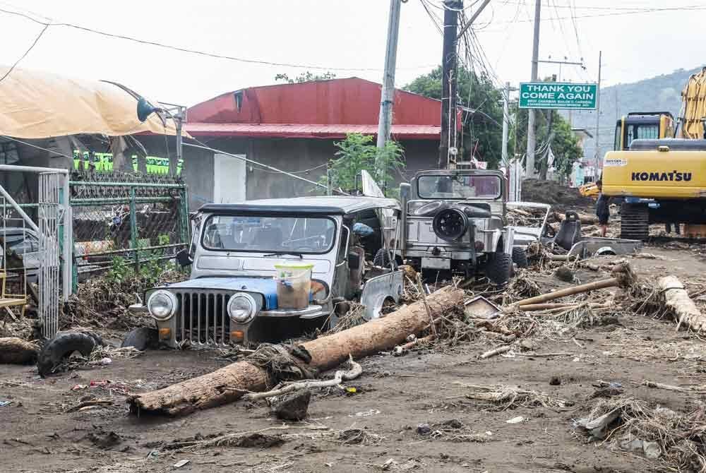 Taufan Trami telah mengakibatkan lebih 5.7 juta orang di Filipina terjejas, manakala jumlah kematian meningkat kepada 85 orang. Foto Xinhua