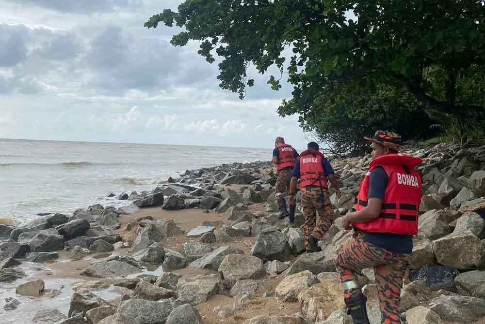 Operasi dilakukan di sekitar Pasar Bisik Kota Kuala Muda dan berdekatan lokasi terakhir mangsa dilihat. Foto JBPM