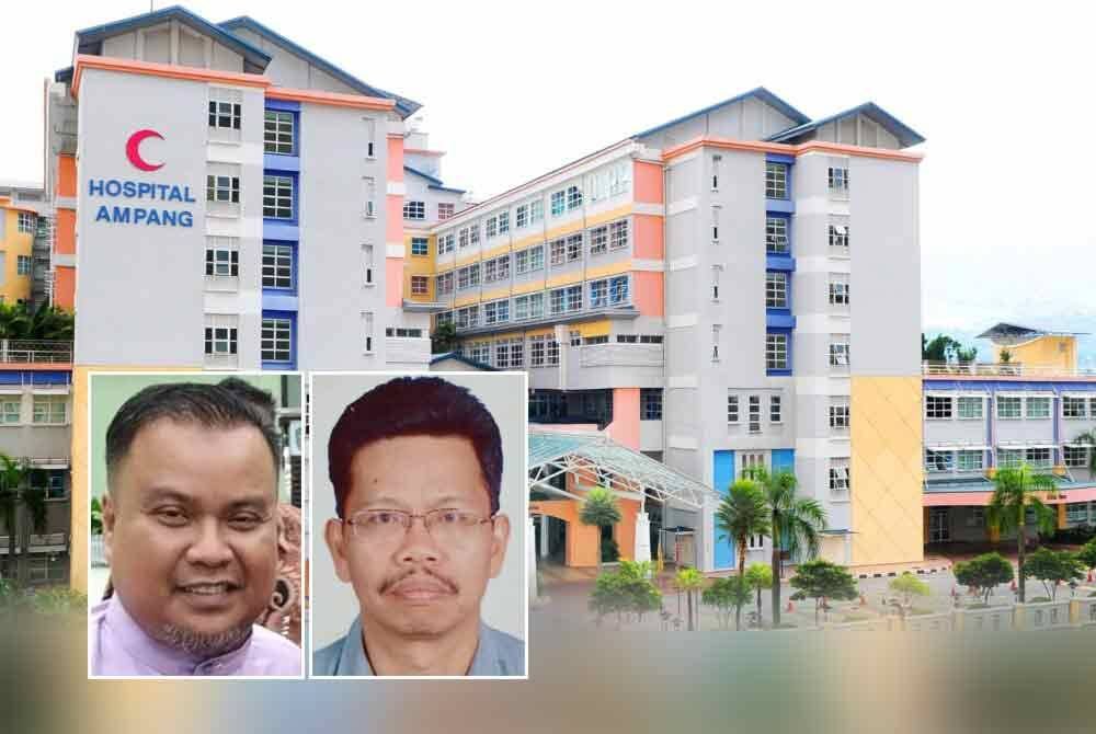 Ramai warga asing tiada dokumen dilaporkan mendapatkan rawatan di Hospital Ampang. Gambar kecil dari kiri: Ahmad Fauzi, Abd Haffidz