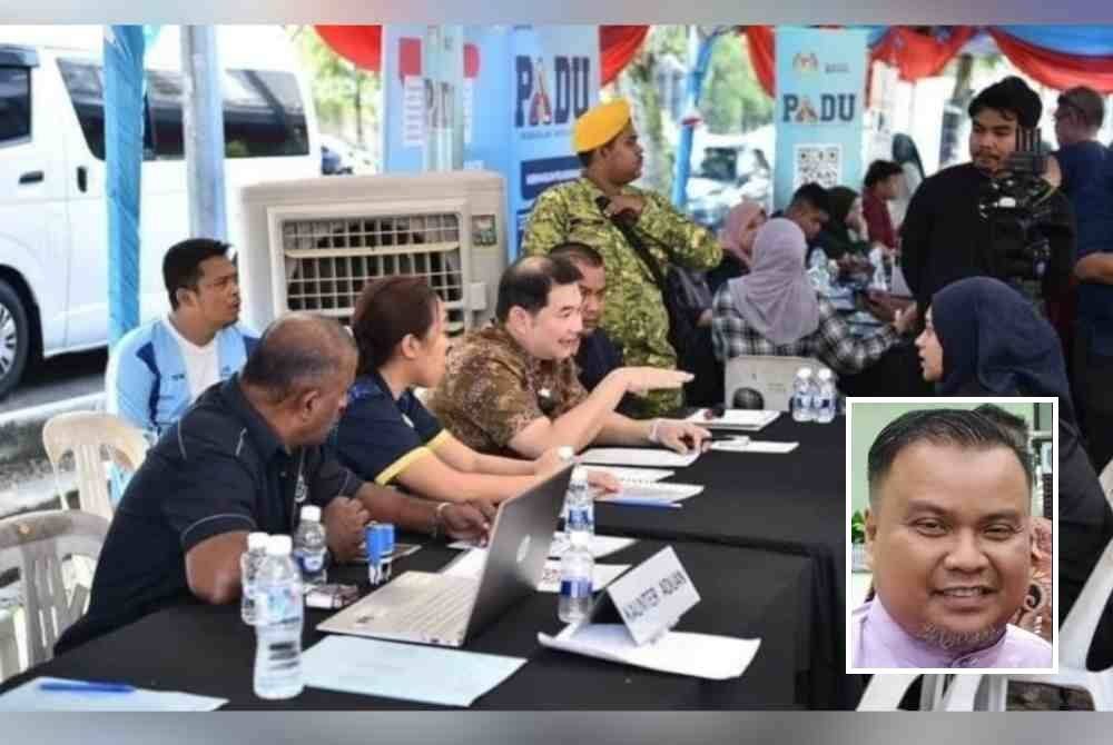 Ahli Parlimen Pandan yang juga Menteri Ekonomi, Rafizi Ramli turut turun padang dalam program bersama rakyat di Pandan Mewah, baru-baru ini. Gambar kecil: Ahmad Fauzi