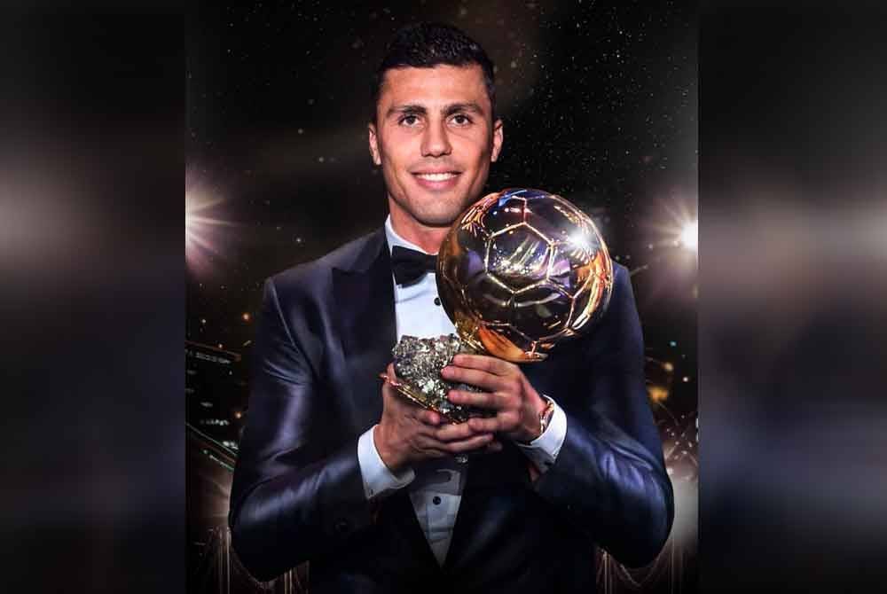 Rodri diumumkan sebagai pemenang Ballon d’Or 2024.