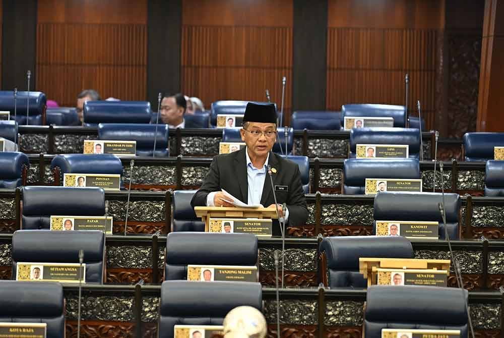 Mohd Na&#039;im di sidang Dewan Rakyat, pada Selasa. Foto Jabatan Penerangan Malaysia