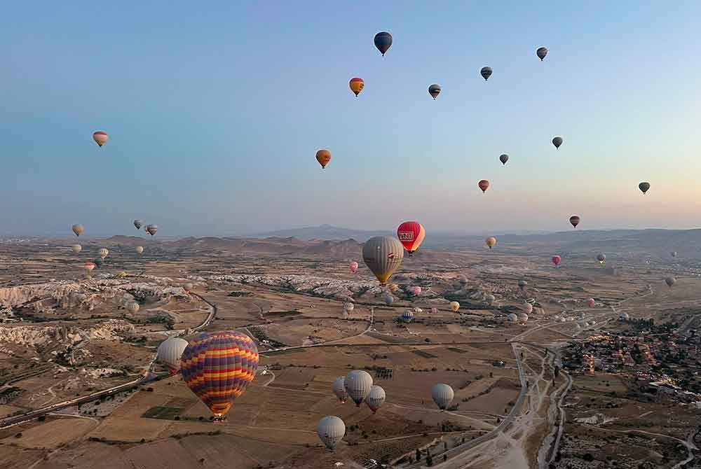 Belon udara panas di Cappadocia.