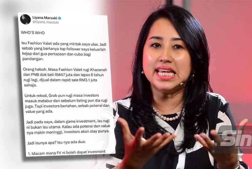 Tangkap layar hantaran Liyana di X pada Sabtu (kiri), Liyana Marzuki