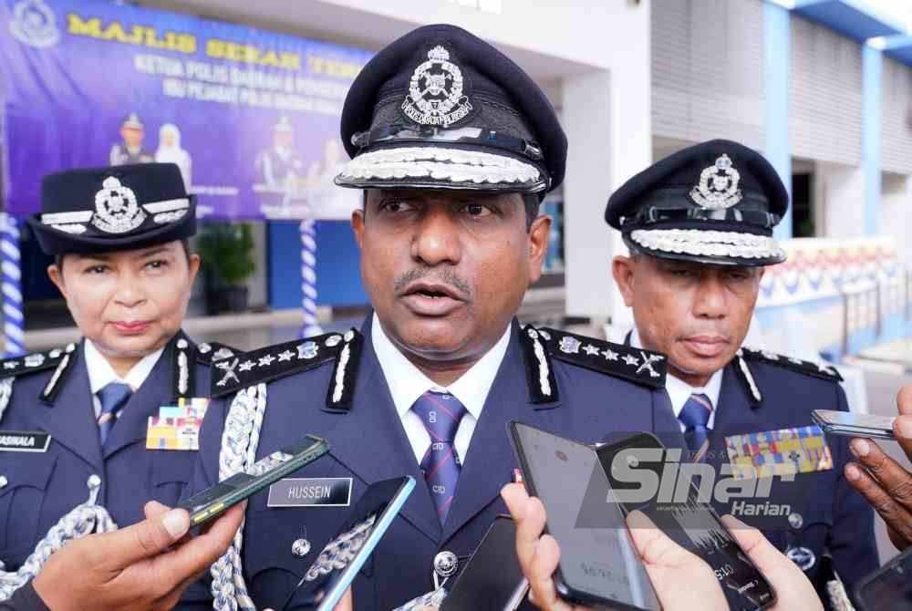 Hussein ketika ditemui pemberita selepas Majlis Serah Terima Tugas Ketua Polis Daerah Kuala Langat, pada Isnin. Foto SINAR HARIAN- MOHD HALIM ABDUL WAHID