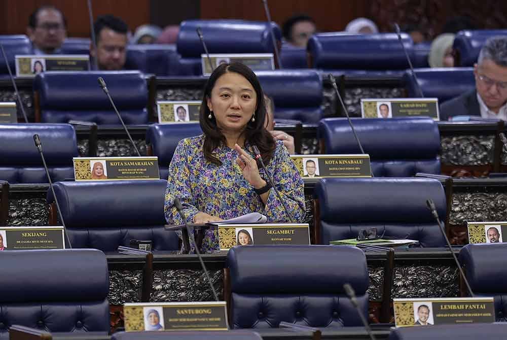 Hannah pada Persidangan Dewan Rakyat sempena Mesyuarat Ketiga Penggal Ketiga Parlimen ke-15 di Bangunan Parlimen pada Selasa. Foto Bernama