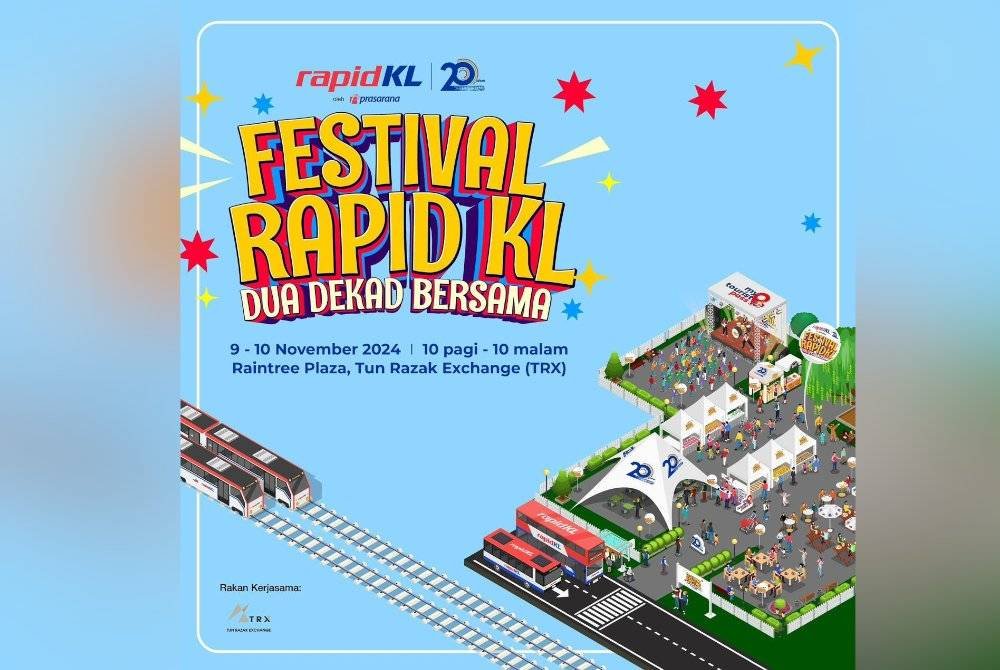 Festival Rapid KL dua dekad papar perjalanan Rapid KL sebagai menyediakan perkhidmatan warga kota.