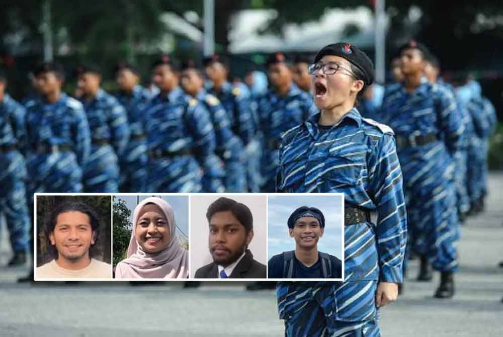 PLKN 3.0 dilaporkan bakal dilaksana bermula Jun atau Julai tahun hadapan. Foto fail Bernama. (Gambar kecil dari kiri: MUHD EHSAN, NURUL FATIHAH, YASHWIN, dan MOHD AFIQ)