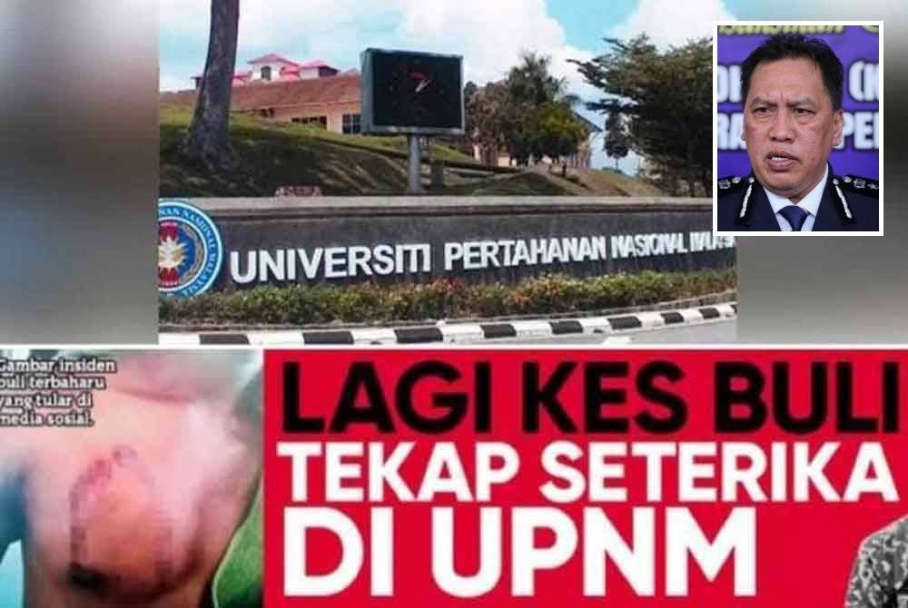 PDRM menunggu laporan dapatan siasatan dalaman MINDEF berhubung kes seorang pegawai kadet UPNM di sini, ditekap seterika yang akan dibentang pada Jumaat. Gambar kecil: Rusdi