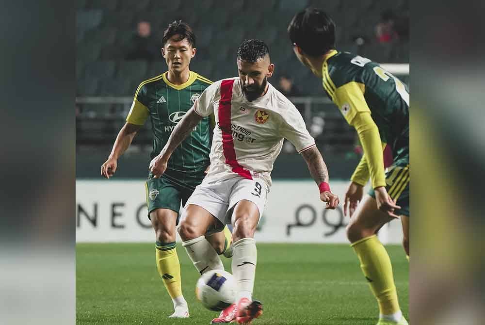 Selangor tewas dalam aksi ACL2 kepada Jeonbuk. FOTO: Selangor FC