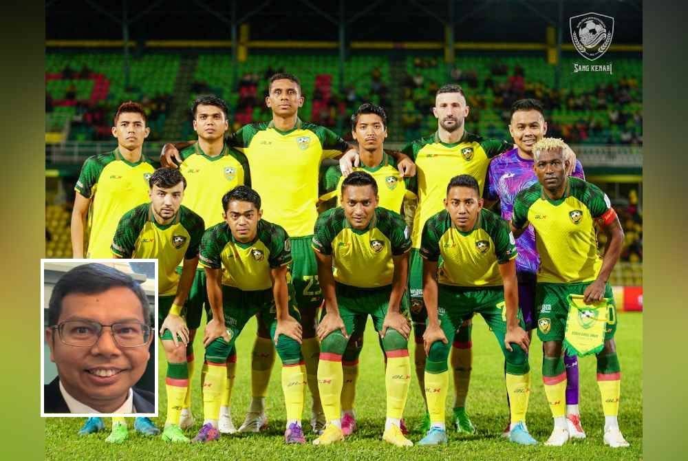 Pasukan Kedah Darul Aman FC. Foto KDA FC. Gambar kecil: Dr Zaki Zamani