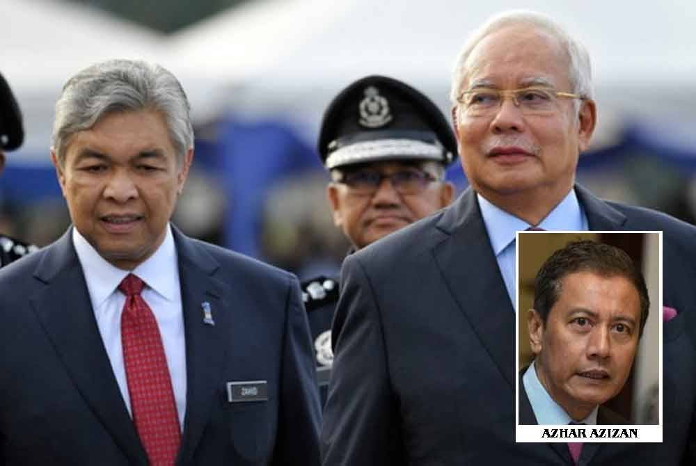 Kenyataan afidavit Ahmad Zahid (kiri) seharusnya menjadi petunjuk jelas bahawa kewujudan Titah Adendum berkaitan nasib Najib bukan bersifat hearsay.