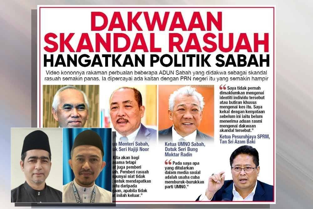 Laporan muka depan Sinar Harian pada Rabu. (Gambar kecil: Datuk Aliakbar Gulasan, Razif Abdillah)