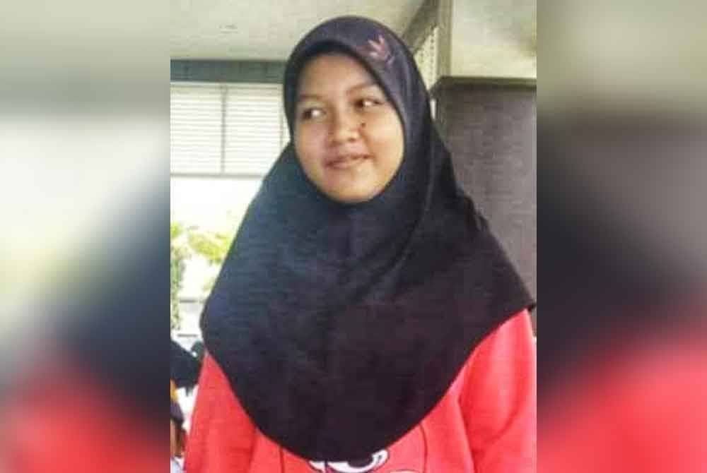 Erma Fatima dilaporkan hilang selepas memberitahu mahu ke tandas di sebuah kedai makan di Batu Buruk, Kuala Terengganu.