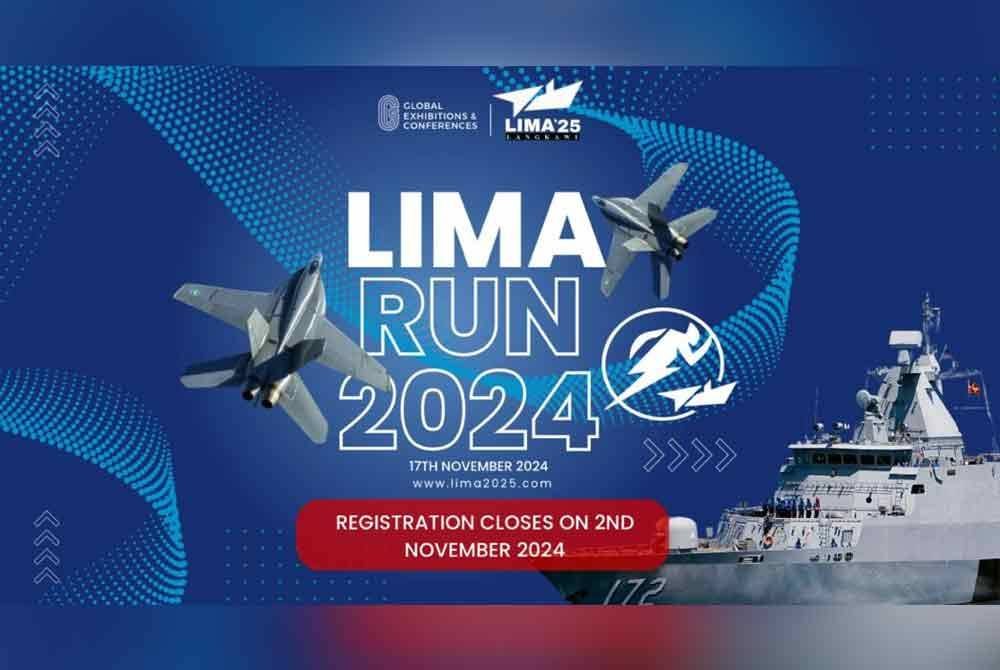 Acara ’Lima Run’ bakal membuat kemunculan semula selepas kali terakhir dianjurkan 34 tahun lepas apabila acara larian santai bersempena dengan Pameran Antarabangsa Maritim dan Aeroangkasa Langkawi 2025 (LIMA 2025) itu bakal berlangsung di ibu kota Ahad ini.