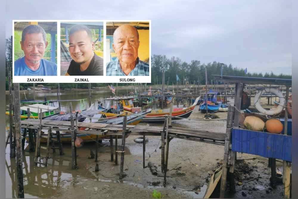 Bot-bot milik nelayan yang berlabuh di Jeti Nelayan Balok masih ke laut seperti biasa ketika ini walaupun telah memasuki permulaan MTL. (Gambar kecil dari kiri: Zakaria, Zainal, Sulong)