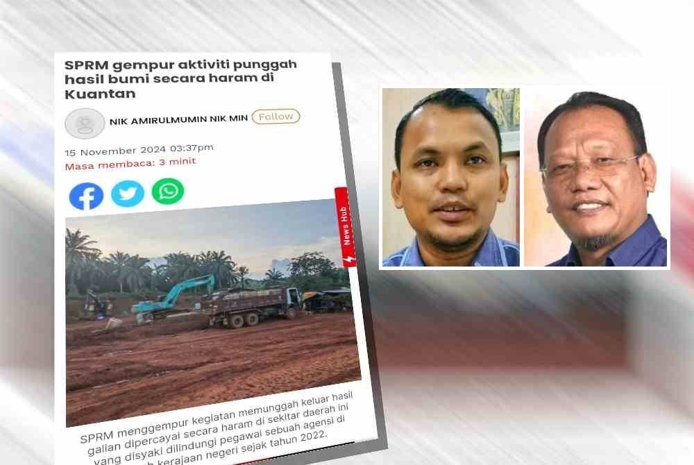 Penahanan tiga individu oleh SPRM berkaitan kegiatan memunggah keluar hasil galian dipercayai mengandungi bauksit tanpa mengikut prosedur sah perlu disiasat dengan lebih telus dan mendalam. Gambar kecil: Mohamad Ayub, Andansura