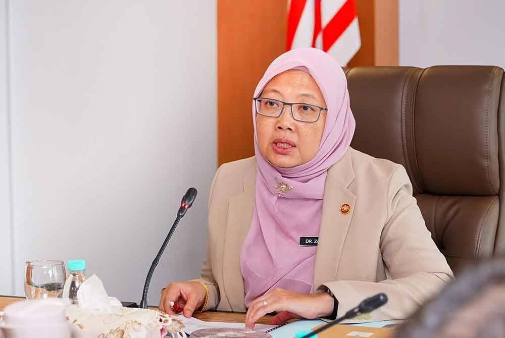 Dr Zaliha ketika mempengerusikan Mesyuarat Jawatankuasa Keselamatan Negeri Wilayah Persekutuan, pada Selasa.