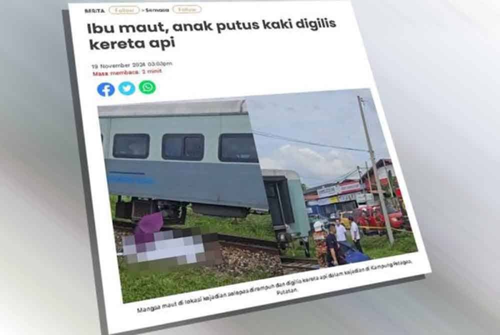 Laporan Sinar Harian pada Selasa.