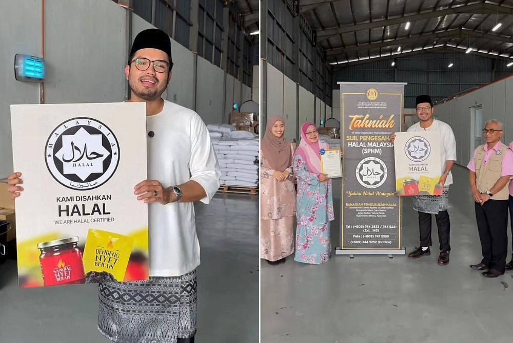 Khairul Aming gembira dua produknya menerima pengiktirafan sijil halal Jakim.