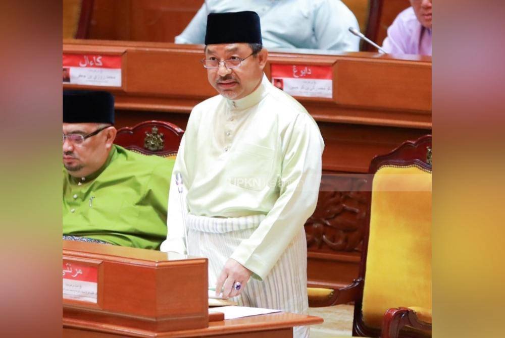 Mohd Nassuruddin ketika pembentangan Belanjawan 2025 di Kota Darulnaim di Kota Bharu.