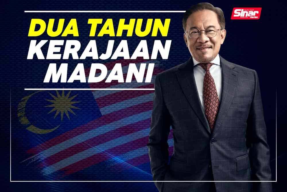 Hari ini, genap dua tahun Datuk Seri Anwar Ibrahim mengemudi negara sebagai Perdana Menteri ke-10.