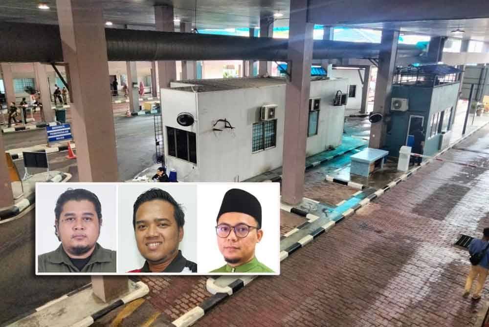 ICQS Rantau Panjang perlu menjadi laluan utama pelajar di sempadan sepanjang Sungai Golok. Gambar kecil: Saifulnizam, Syahiran, dan Saiful Anuar