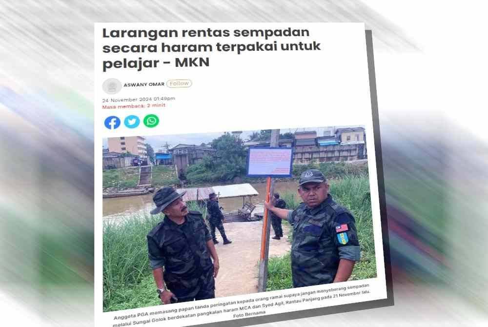 Sinar Harian sebelum ini melaporkan larangan rentas sempadan menggunakan pangkalan haram di Sungai Golok tetap terpakai kepada semua pelajar di kedua-dua negara.