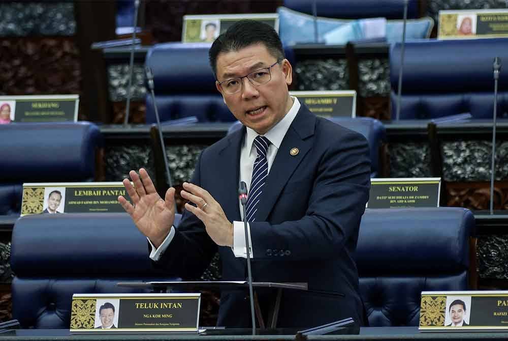 Kor Ming ketika sesi Waktu Pertanyaan-Pertanyaan Menteri sempena Sidang Dewan Rakyat di Bangunan Parlimen hari ini. Foto Bernama