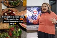 Tangkap layar kenyataan di Instagram Cik B pada Selasa