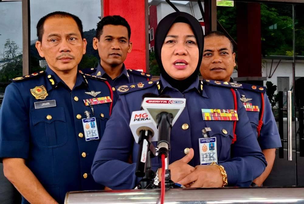 Sayani dalam sidang akhbar sempena Perhimpunan Bulanan dan Majlis Sekalung Budi Pesara-Pesara Tahun 2024 Jabatan Bomba dan Penyelamat Perak pada Khamis.