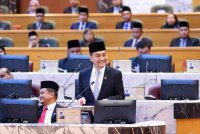 Onn Hafiz pada sesi soal jawab tambahan Persidangan Dewan Undangan Negeri (DUN) Johor di Kota Iskandar, pada Khamis.