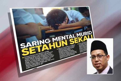 Laporan muka depan Sinar Harian pada Selasa. Gambar kecil: Mohd Azizee