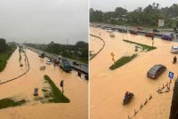 Beberapa laluan ditutup susulan dinaiki air di Kota Warisan-BBST, KLIA-Kota Warisan - Foto: Facebook Trafik IPD Sepang