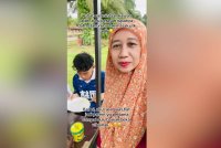 Tangkap layar video yang dimuat naik Norjana menerusi TikTok baru-baru ini.