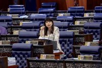 Hui Ying pada Persidangan Dewan Rakyat sempena Mesyuarat Ketiga Penggal Ketiga Parlimen ke-15 di Bangunan Parlimen, hari ini. Foto Bernama