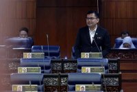 Akmal Nasrullah pada Persidangan Dewan Rakyat sempena Mesyuarat Ketiga Penggal Ketiga Parlimen ke-15 di Bangunan Parlimen, hari ini. Foto Bernama